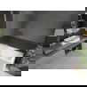 Mexen Next badwand scherm 1-deurs 100 x 150 cm, gestreept, goud geborsteld - 895-100-000-00-09-55
