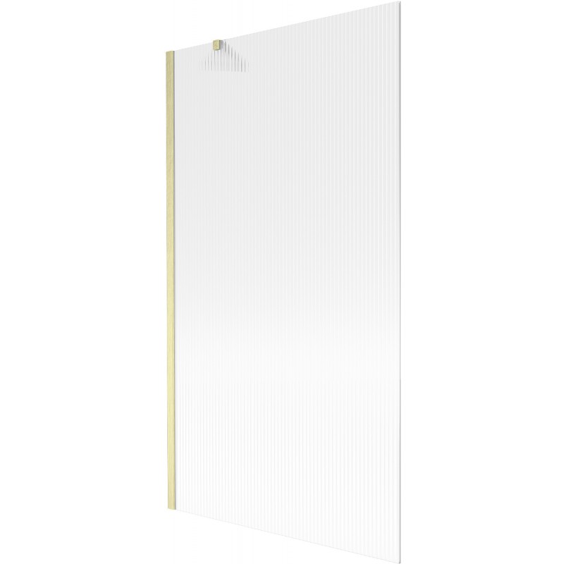 Mexen Next badwand scherm 1-deurs 100 x 150 cm, gestreept, goud geborsteld - 895-100-000-00-09-55