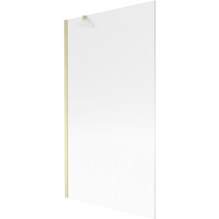 Mexen Next parawan nawannowy 1-skrzydłowy 100 x 150 cm, prążki, złoty szczotkowany - 895-100-000-00-09-55