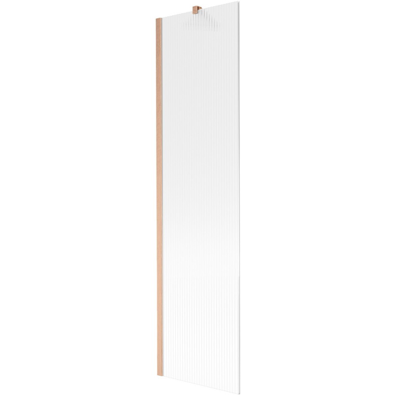 Mexen Next jednokrilni tuš paravan 50 x 150 cm, pruge, brušeni bakar - 895-050-000-00-09-65
