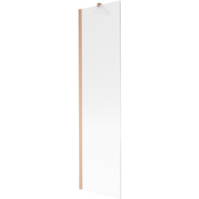 Mexen Next paroi de baignoire 1 volet 50 x 150 cm, rayures, cuivre brossé - 895-050-000-00-09-65