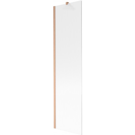 Mexen Next jednokrilni tuš paravan 50 x 150 cm, pruge, brušeni bakar - 895-050-000-00-09-65