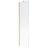 Mexen Next paroi de baignoire 1 volet 50 x 150 cm, rayures, cuivre brossé - 895-050-000-00-09-65