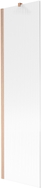 Mexen Next bath screen 1-wing 50 x 150 cm, stripes, brushed copper - 895-050-000-00-09-65