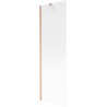 Mexen Next mampara de baño 1 ala 60 x 150 cm, rayas, cobre cepillado - 895-060-000-00-09-65