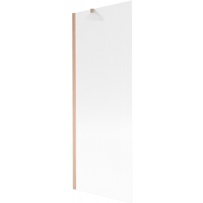 Mexen Next parawan nawannowy 1-skrzydłowy 70 x 150 cm, prążki, miedź szczotkowana - 895-070-000-00-09-65