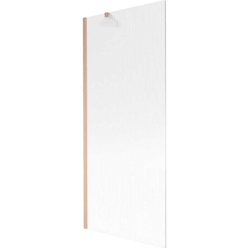 Mexen Next Duschabtrennung 1-flügelig 80 x 150 cm, Streifen, gebürstetes Kupfer - 895-080-000-00-09-65