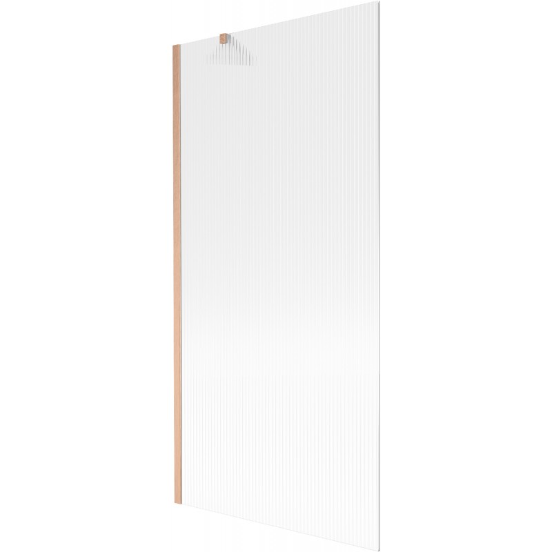 Paroi de baignoire Mexen Next 1 volet 90 x 150 cm, rayures, cuivre brossé - 895-090-000-00-09-65