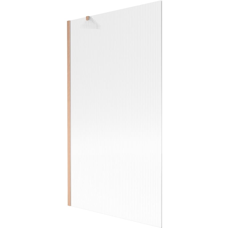 Mexen Next 1-krilni tuš paravan 100 x 150 cm, pruge, brušeni bakar - 895-100-000-00-09-65