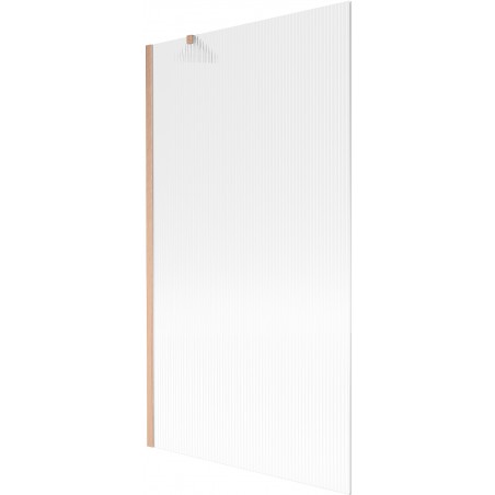 Mexen Next 1-panel duschvägg 100 x 150 cm, randig, borstad koppar - 895-100-000-00-09-65