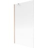 Mexen Next 1-krilni tuš paravan 100 x 150 cm, pruge, brušeni bakar - 895-100-000-00-09-65