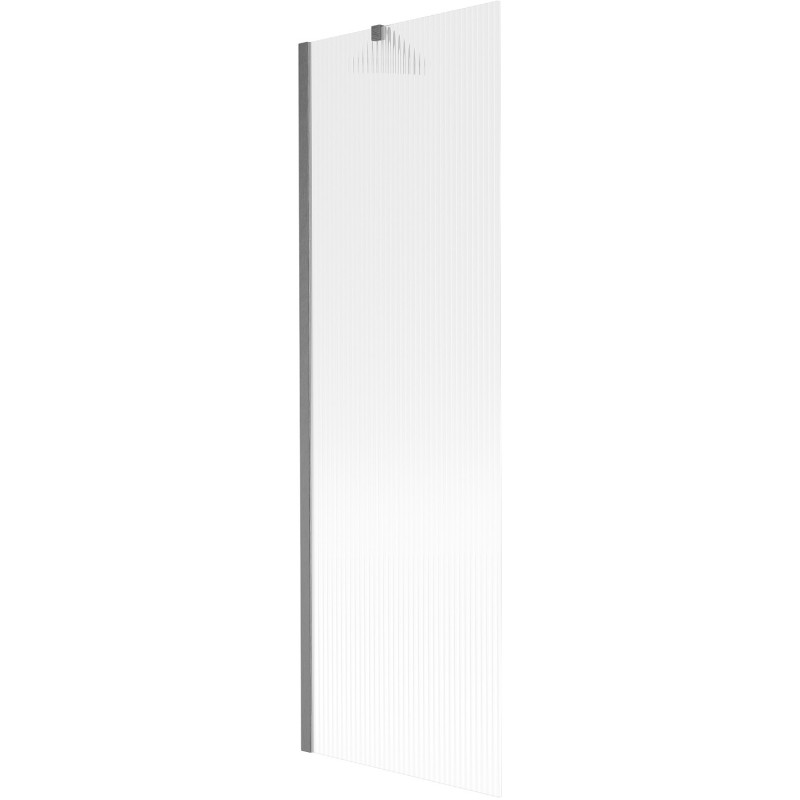 Mexen Next paravan za kadu s jednim krilom 60 x 150 cm, pruge, četkani gun gray - 895-060-000-00-09-66