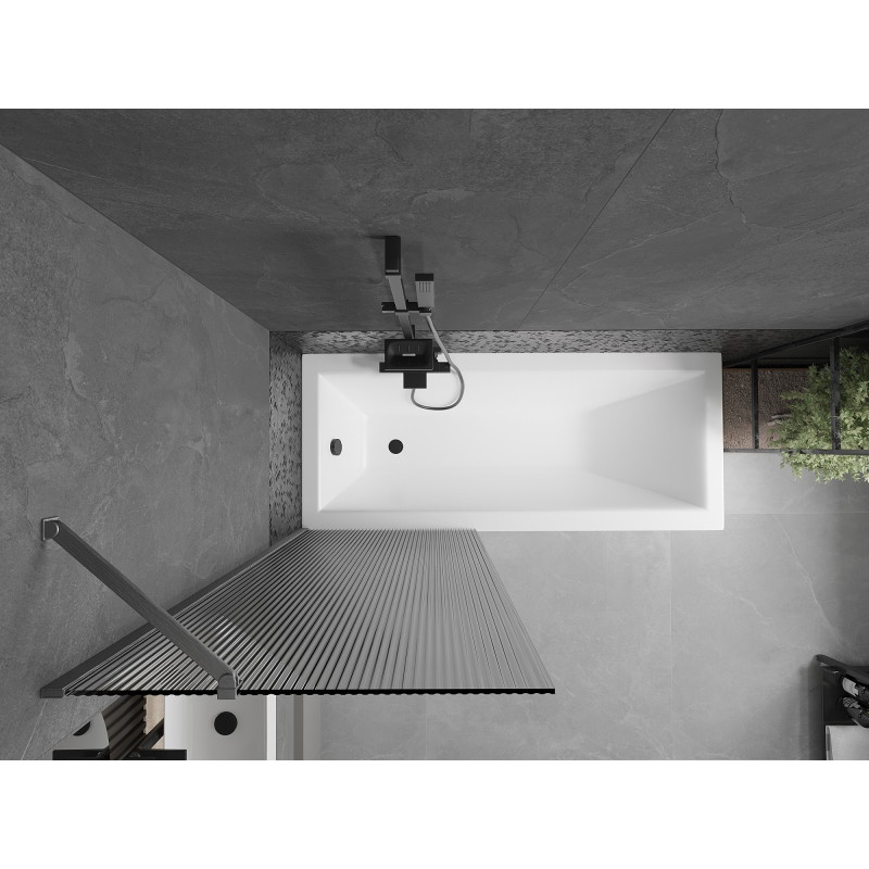 Mexen Next vannivalvur 1-leheline 70 x 150 cm, triibuline, harjatud gun metal - 895-070-000-00-09-66