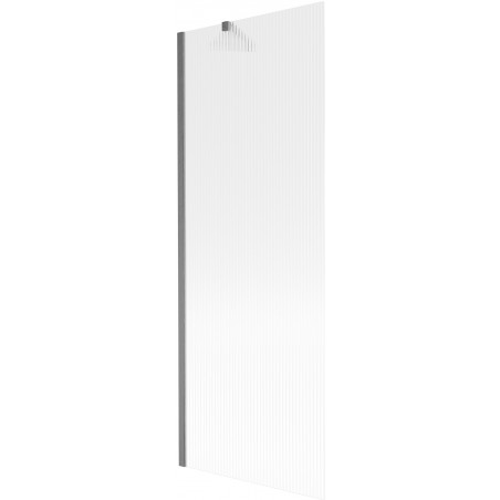 Mexen Next paravan za kadu s jednim krilom 70 x 150 cm, prugasti, gun gray brušeni - 895-070-000-00-09-66