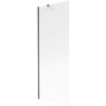 Mexen Next Wannenwand 1-flügelig 70 x 150 cm, Streifen, gebürstet gun gray - 895-070-000-00-09-66