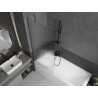 Mexen Next vannisein 1-osaline 80 x 150 cm, triibuline, harjatud gun gray - 895-080-000-00-09-66