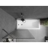 Mexen Next vannisein 1-osaline 80 x 150 cm, triibuline, harjatud gun gray - 895-080-000-00-09-66