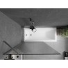 Mexen Next vannitoaparaani 1-poolne 100 x 150 cm, pruunid triibud, harjatud gun gray - 895-100-000-00-09-66
