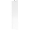 Mexen Next jednokrilni zaslon za kupanje 50 x 150 cm, pruge, pištoljski metal - 895-050-000-00-09-95
