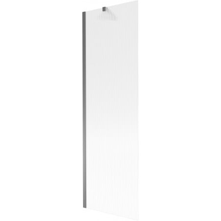 Mexen Next Badewannenabtrennung 1-flügelig 60 x 150 cm, Streifen, Gun Metal - 895-060-000-00-09-95