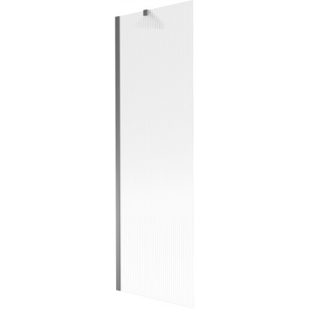 Mexen Next παραβάν μπάνιου 1 φύλλου 60 x 150 cm, ρίγες, gun metal - 895-060-000-00-09-95