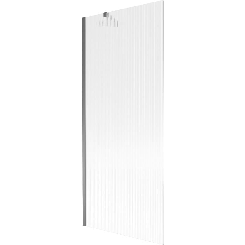 Mexen Next Badewannenabtrennung 1-flügelig 80 x 150 cm, Streifen, Gun Metal - 895-080-000-00-09-95