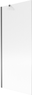 Mexen Next paravan za kadu s jednim krilom 80 x 150 cm, pruge, gun metal - 895-080-000-00-09-95
