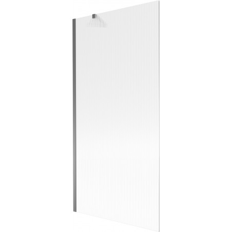 Mexen Next badwand 1-delig 90 x 150 cm, strepen, gun metal - 895-090-000-00-09-95
