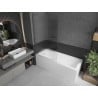 Mexen Next Badewannenabtrennung 1-flügelig 100 x 150 cm, Streifen, Gun Metal - 895-100-000-00-09-95