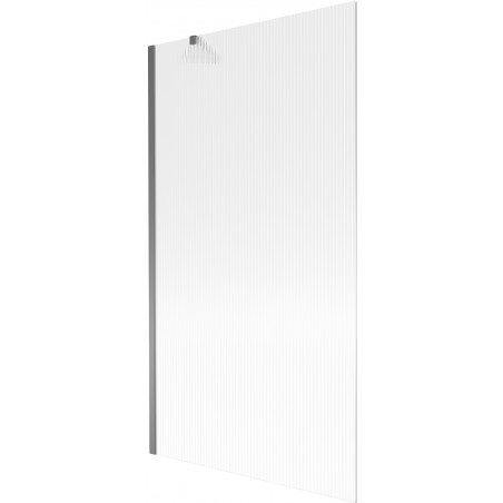 Mexen Next mampara de baño de 1 hoja 100 x 150 cm, rayas, metal gun - 895-100-000-00-09-95