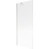 Mexen Next Badewannenabtrennung 1-flügelig 80 x 150 cm, Streifen, gebürsteter Nickel - 895-080-000-00-09-97