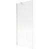 Mexen Next paratia per vasca da bagno a 1 anta 80 x 150 cm, righe, nichel spazzolato - 895-080-000-00-09-97