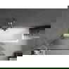 Mexen Next Badewannenwand 1-flügelig 90 x 150 cm, Streifen, gebürstetes Nickel - 895-090-000-00-09-97
