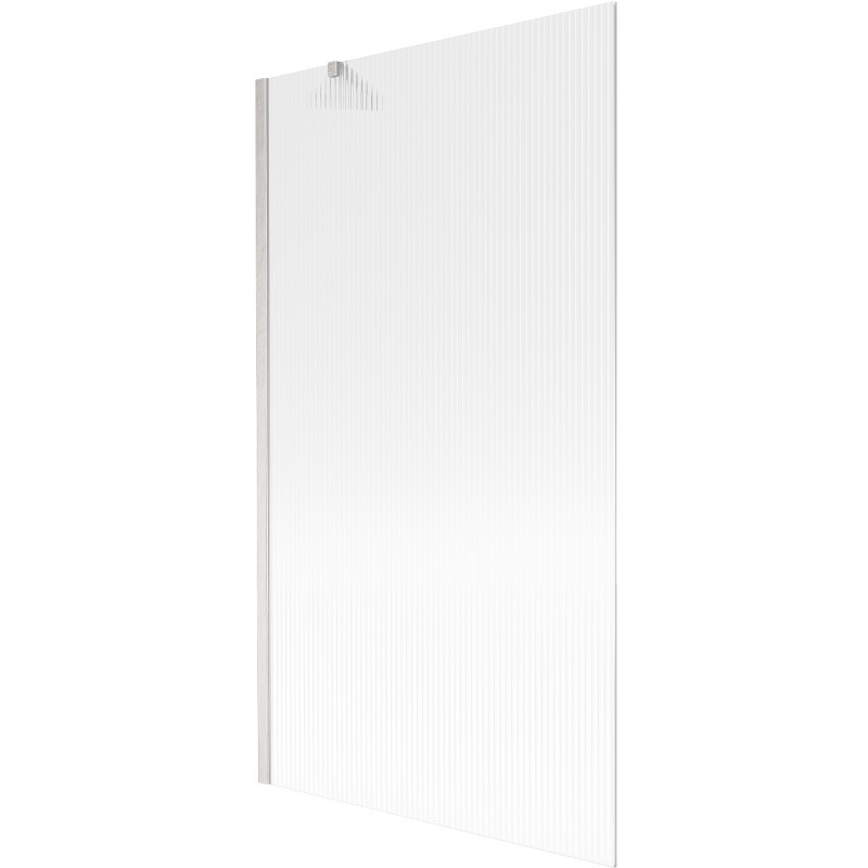 Mexen Next Badewannenfalttür 1-flügelig 100 x 150 cm, Streifen, gebürsteter Nickel - 895-100-000-00-09-97