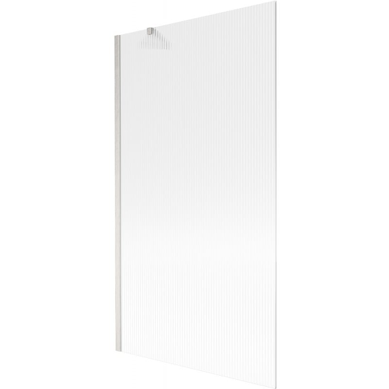 Mexen Next Badewannenwand 1-flügelig 100 x 150 cm, Streifen, gebürsteter Nickel - 895-100-000-00-09-97