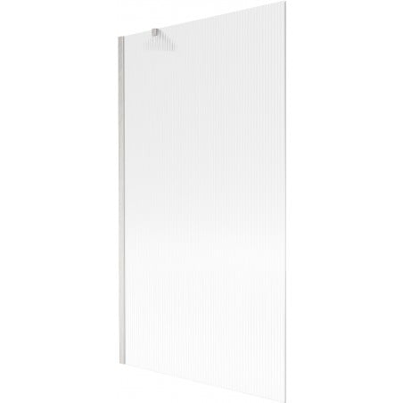 Mexen Next Badewannenwand 1-flügelig 100 x 150 cm, Streifen, gebürsteter Nickel - 895-100-000-00-09-97