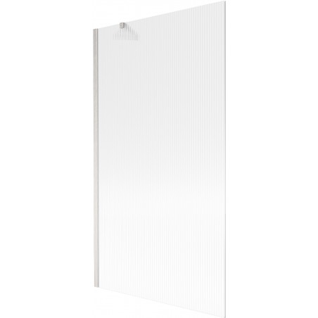 Mexen Next jednodijelna pregrada za kadu 100 x 150 cm, pruge, brušeni nikal - 895-100-000-00-09-97