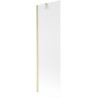 Mexen Next 1-Flillege Duschwall 60 x 150 cm, Piich, gebotzt Gold - 895-060-000-00-30-55