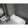 Mexen Next paroi de baignoire 1 vantail 70 x 150 cm, dépoli, or brossé - 895-070-000-00-30-55