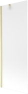 Mexen Next 1-krilni zaslon za kadu 70 x 150 cm, matiran, zlatni četkani - 895-070-000-00-30-55