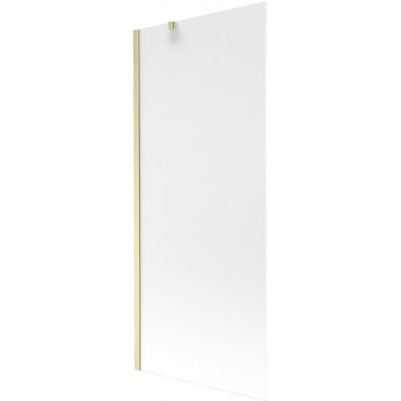 Mexen Next Badewannenabtrennung 1-flügelig 80 x 150 cm, matt, gebürstetes Gold - 895-080-000-00-30-55