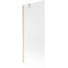 Mexen Next vannisein 1-tiivaline 80 x 150 cm, härmatis, kuldne harjatud - 895-080-000-00-30-55