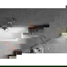 Mexen Next badwand enkelvleugelig 50 x 150 cm, ijsbloem, geborsteld koper - 895-050-000-00-30-65