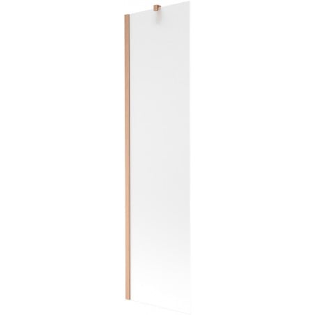 Mexen Next einteilige Badewannenwand 50 x 150 cm, Mattglas, gebürstetes Kupfer - 895-050-000-00-30-65