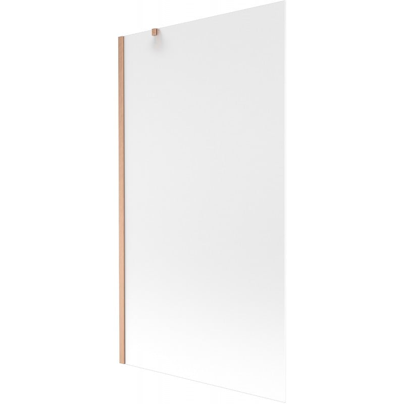 Mexen Next einteilige Badewannenabtrennung 100 x 150 cm, mattiert, gebürstetes Kupfer - 895-100-000-00-30-65
