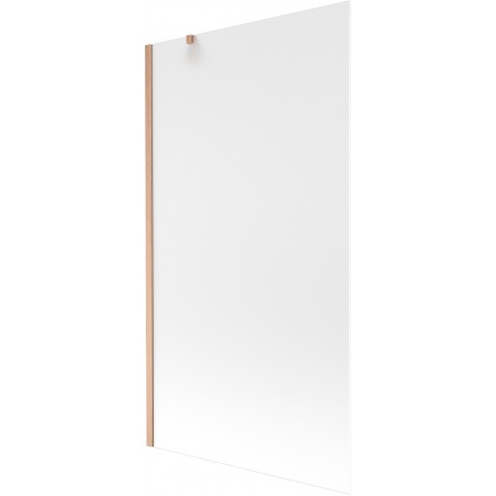 Mexen Next paratia per vasca da bagno a 1 anta 100 x 150 cm, smerigliata, rame spazzolato - 895-100-000-00-30-65