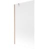 Mexen Next paroi de baignoire 1 battant 100 x 150 cm, givré, cuivre brossé - 895-100-000-00-30-65