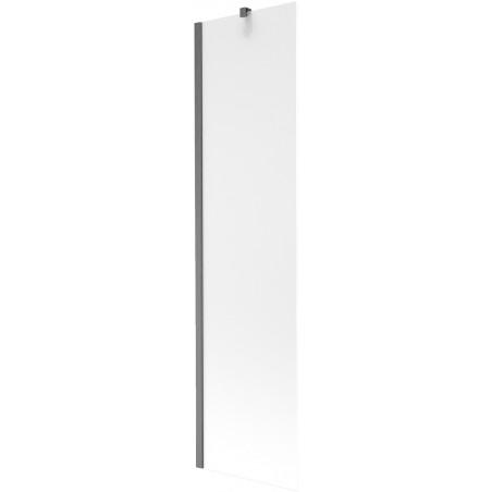 Mexen Next Badewannenabtrennung 1-flügelig 50 x 150 cm, matt, gebürstetes Gun Gray - 895-050-000-00-30-66