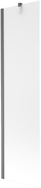 Mexen Next vannitoaparavann 1-leheline 50 x 150 cm, härmatis, harjatud gun gray - 895-050-000-00-30-66