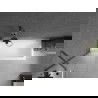 Mexen Next Badewannenabtrennung 1-flügelig 50 x 150 cm, matt, gebürstetes Gun Gray - 895-050-000-00-30-66